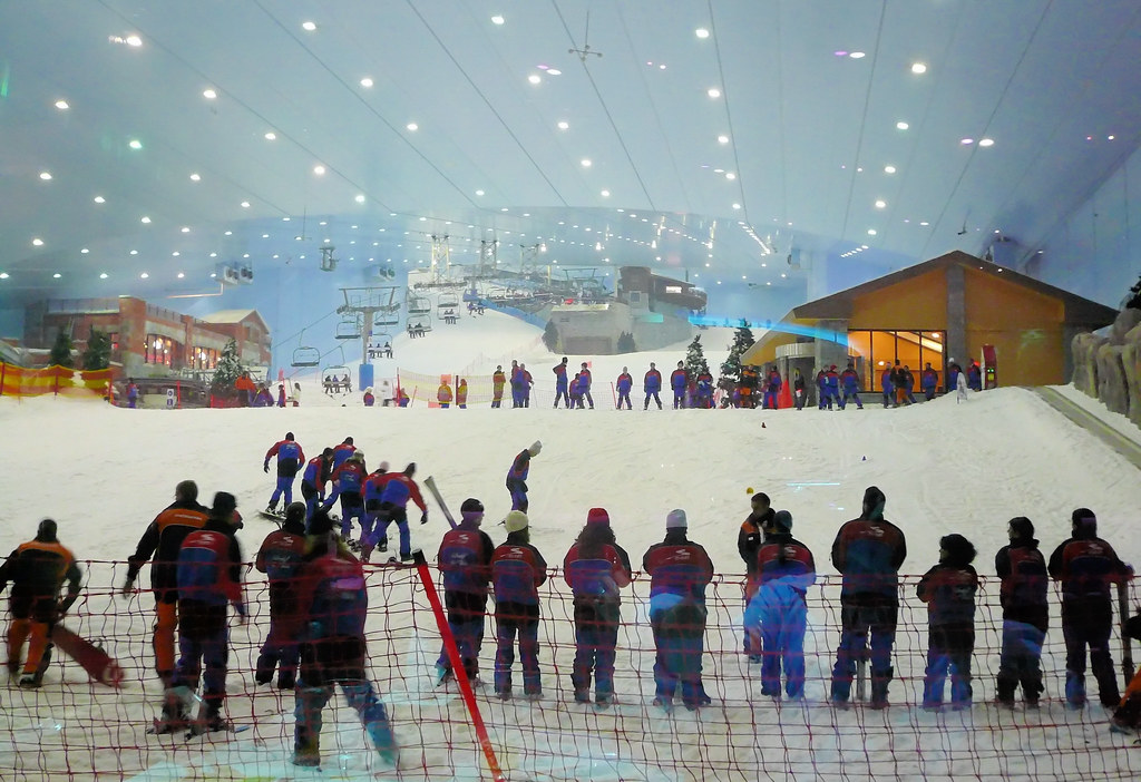 Pista de esquí cubierta de Ski Dubai en el Mall of the Emirates