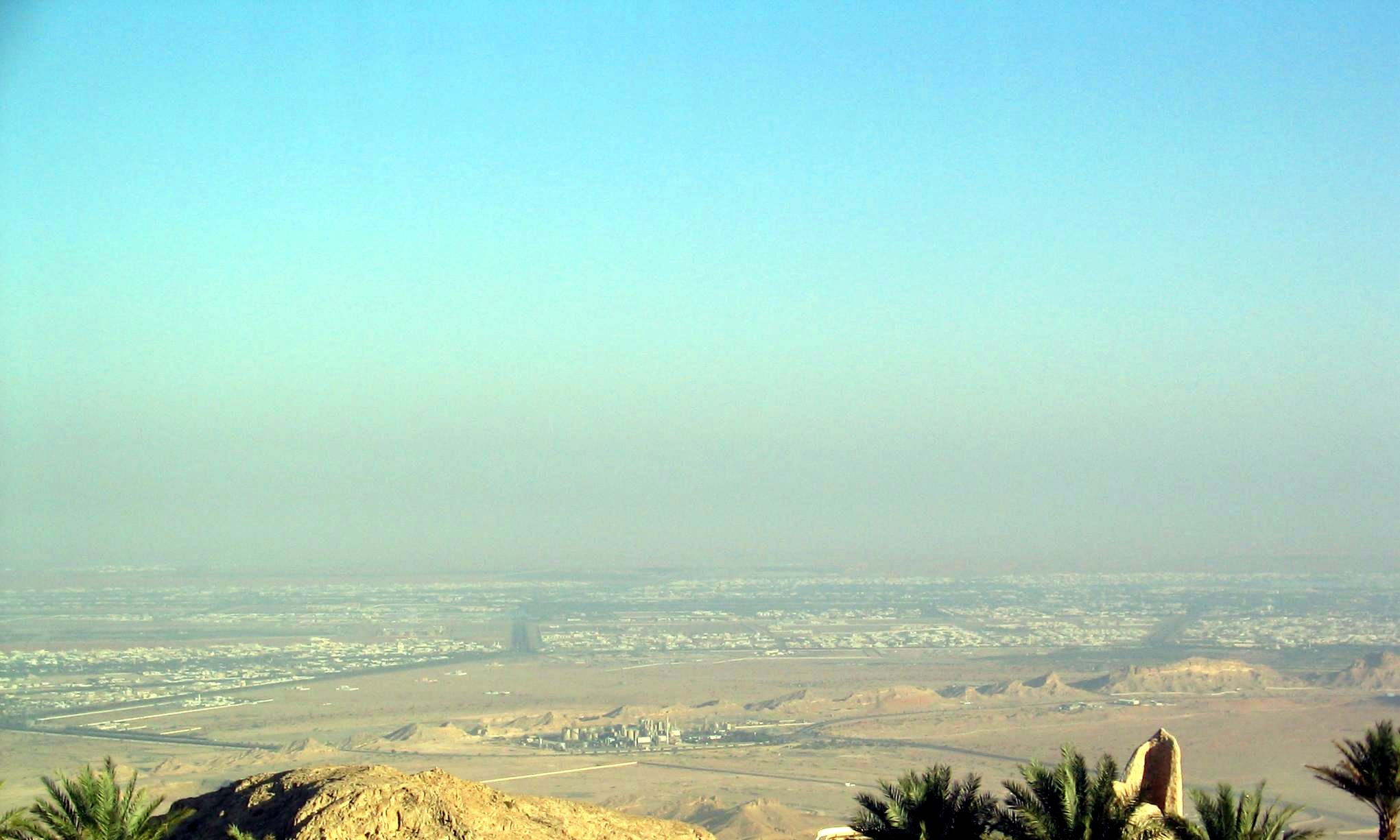 Vista de Al Ain, ciudad jardín de Abu Dabi