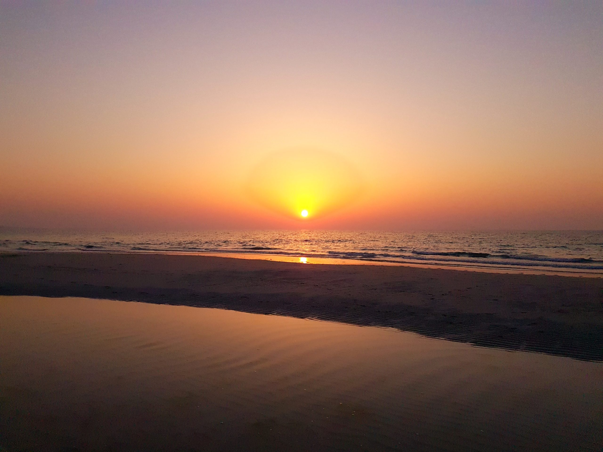 Atardecer en la playa de Saadiyat, Abu Dabi